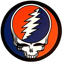 GRATEFUL DEAD Stealie  NEW Steal Your Face Sticker Measures 3" Round