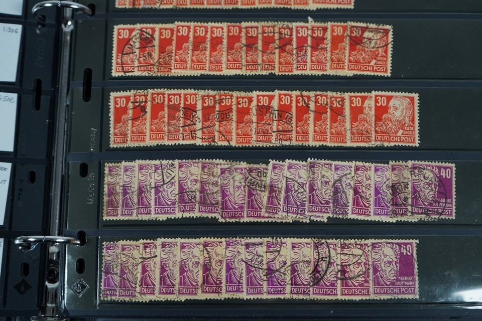 Ddr Collection Of 2,750+ Stamps Mint & USed Stored In Binder On Stock ...