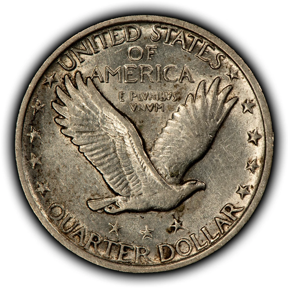 1921 25c Standing Liberty Silver Quarter - Luster - AU Key Date - VIDEO - B5298 - Image 2 of 4