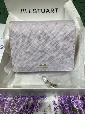 NEU Jill Stuart Geldbörse Portemonnaie Saffiano-Leder mit Perlenanhänger 