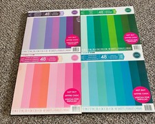 Partia 4 Podkładki na książki papierowe Jednokolorowe książki papierowe 12 X 12 kart rzemieślniczych