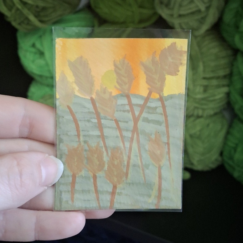 ACEO Yellow/ Orange Sunrise #3 By CreativeKaryin