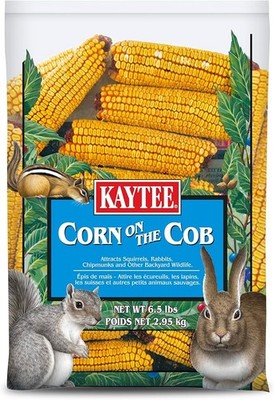 Kaytee Corn On The Cob Food For Wild Squirrels, Rabbits, Chipmunks and Other Bac