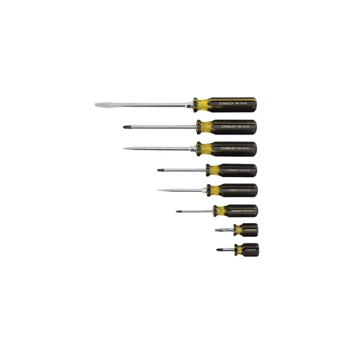 Juego de destornilladores Stanley Tools 8 piezas 100 PLUS Phillips/ranurados 66158-