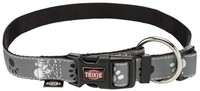 Trixie Reflektierendes Halsband M-L 35-55Cm Schwarz/Silbergrau FüR Hunde