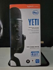 Blue Yeti USB Microphone Multi-Pattern Black with Mute Switch  Gain Control