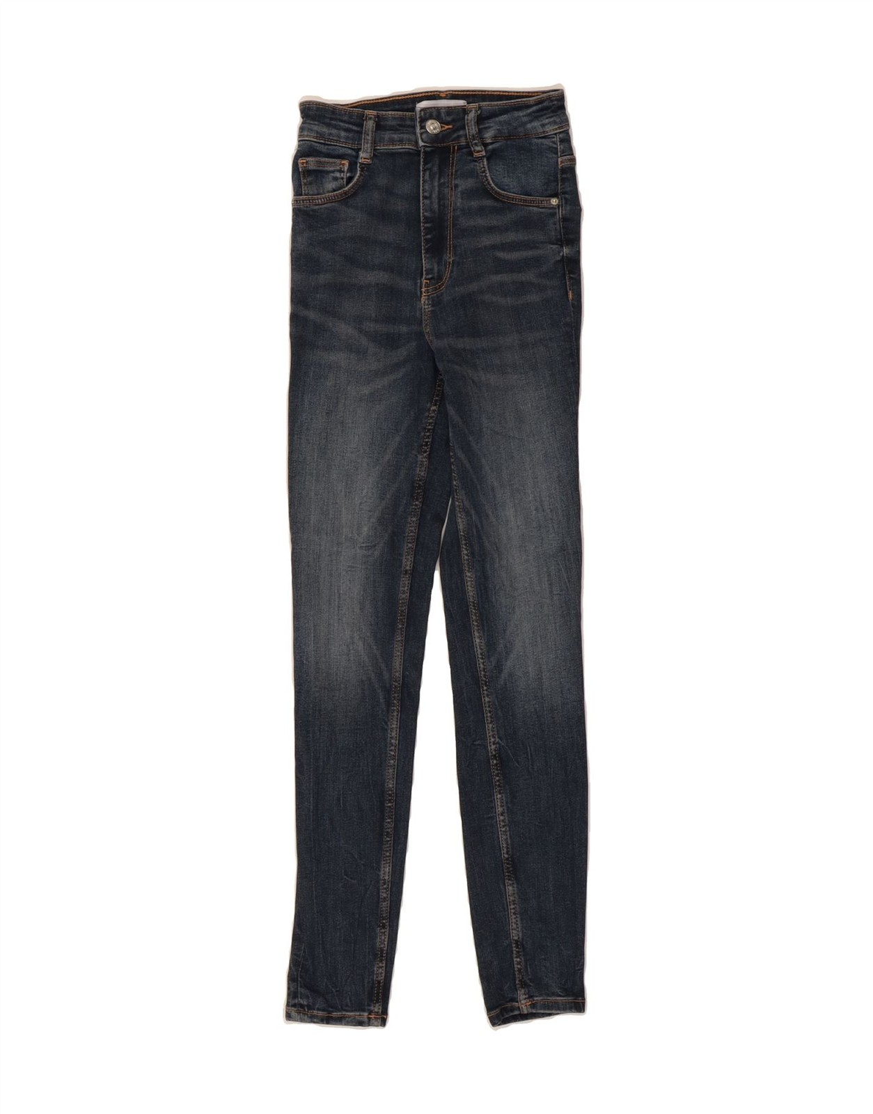 ZARA Womens Skinny Jeans EU 34 XS W24 L27 Blue Cotton BF25