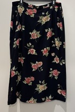 Vintage Pendleton Skirt Floral Lined Polyeste...