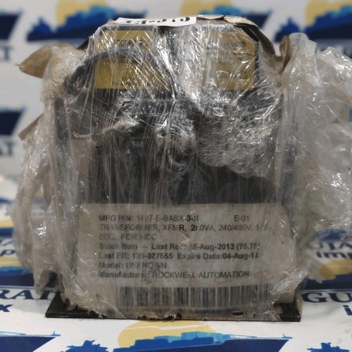NEW Allen Bradley 250VA Control Transformer 1497-E-BASX-3-N P 240/480 to S 120v - Picture 2 of 6