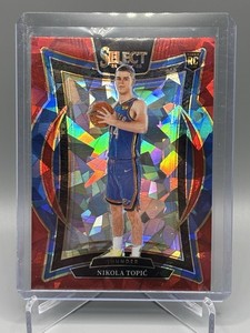 2024-25 Select Nikola Topic Concourse Red Cracked Ice Prizm #89 RC Thunder