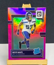 2022 Donruss Optic #263 Boye Mafe RC PINK HOLO PRIZM Seahawks Rated Rookie Card