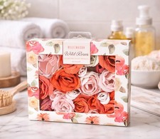 Belle Maison Wild Roses Scented Soap Petals Gift Box 20 Count Floral Decor