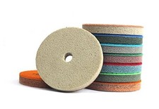 4 Inch Sponge Fiber Polishing Pads for Marble Granite Stone Cleaning 7 Pcs Set