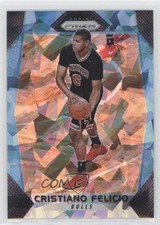 2017-18 Panini Prizm Blue Ice Prizm 87/99 Cristiano Felicio #243 5h9