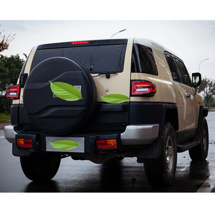 FULL LED Tail Lights for Toyota FJ Cruiser 2007-2017 Rear Lamps Pair Assembly Foto 4 de 4