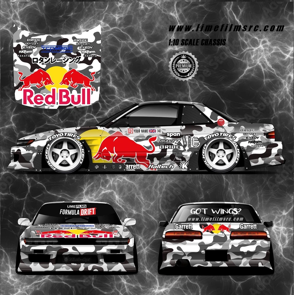 RC Car Sticker Set, Decals, Liveries For 1/10 Body Shells UK, +50 Designs - Image 2 of 2
