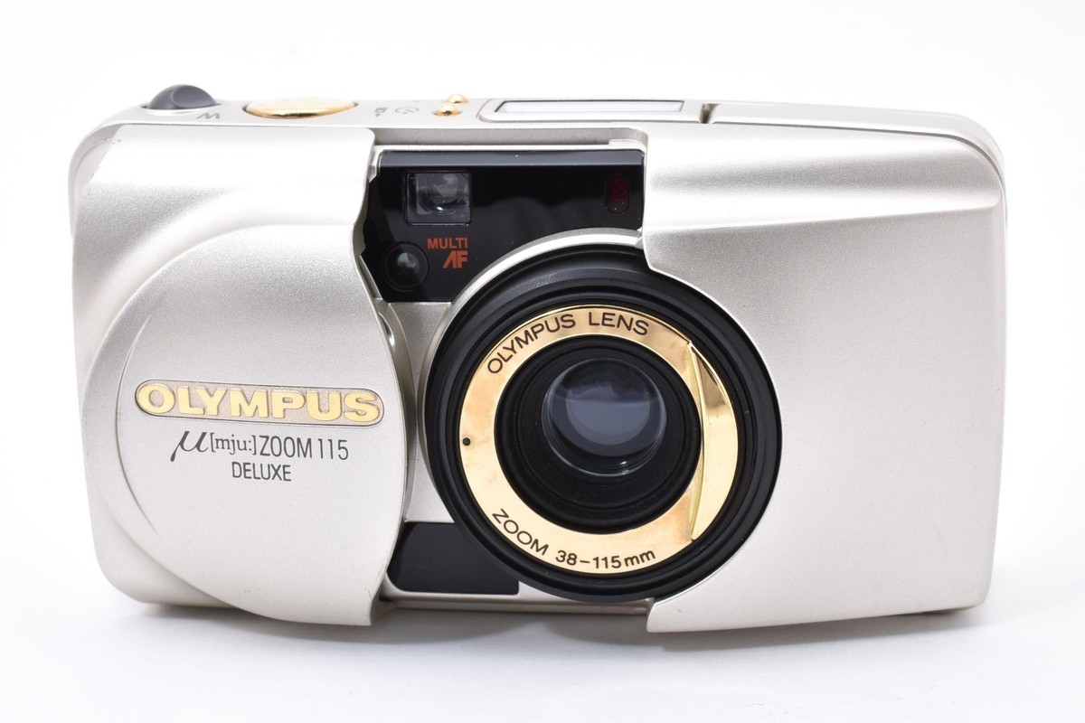 Exc+]Olympus μ mju Zoom 115 Deluxe Gold Point & Shoot Film Camera