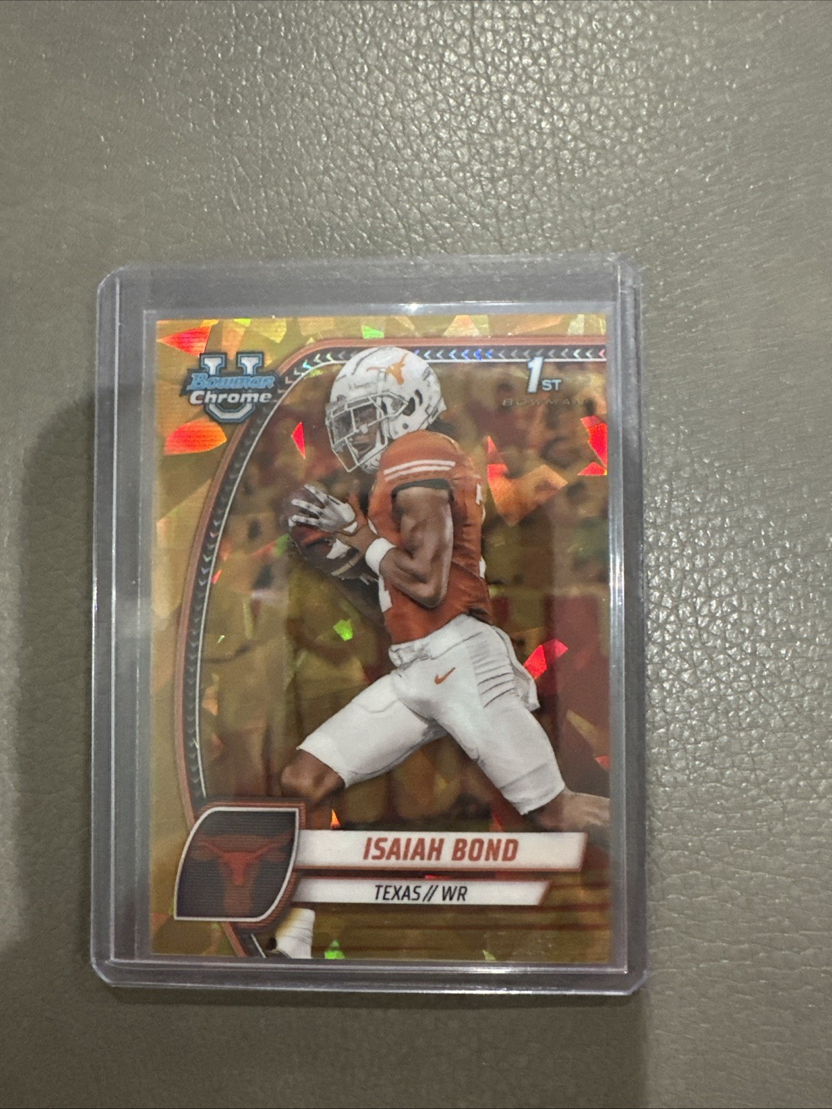 2024 Bowman University Chrome Sapphire Edition - Isaiah Bond #60 Gold /50 (RC)