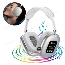 Super Bass Wireless Headphones Headsets Bluetooth Stereo Over Ear Earphones LCD