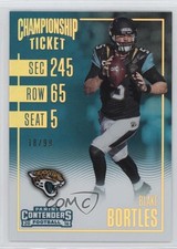 2016 Panini Contenders Championship Ticket 18/99 Blake Bortles #95 fm0