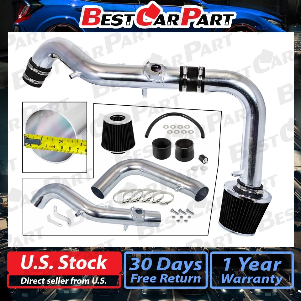 Kit de inducción de admisión de aire frío BCP BLACK 05-06 Scion tC 2,4 L VVTi L4 + filtro Foto 2 de 4