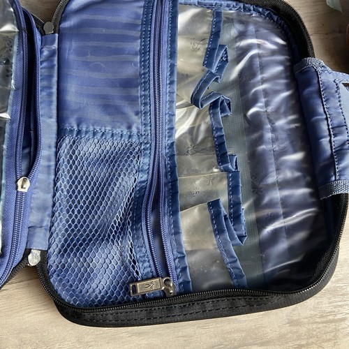 Toiletry Bag Ricardo Beverly Hills Black Multi Compartment Hanging Travel - Picture 7 of 11