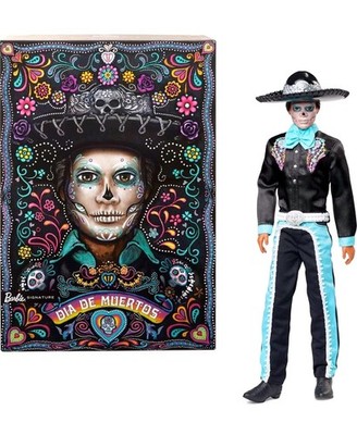 Barbie Signature Doll, 2024 Día De Muertos Ken Collectible in Black Suit