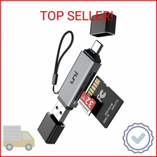 uni SD Card Reader, High-Speed USB C to Micro SD Card Adapter USB 3.0 Dual Slots