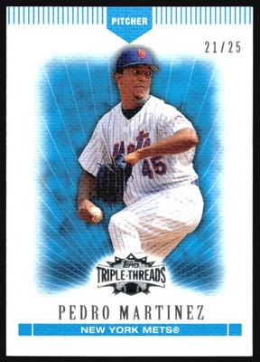 2007 Topps Triple Threads PEDRO MARTINEZ Sapphire /25 #121