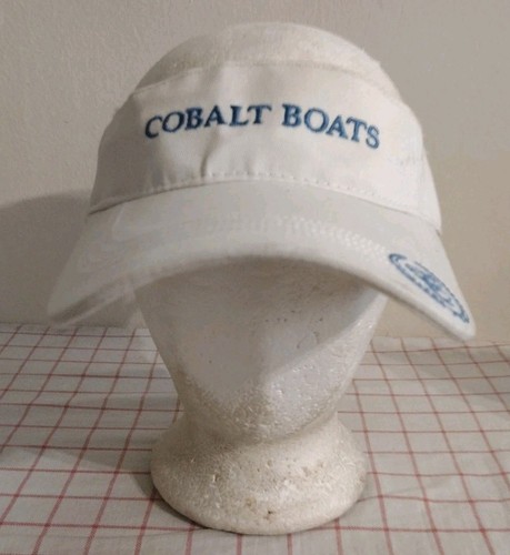 Kobalt Boote Schirmmütze Mütze weiß Herren Damen verstellbar gesticktes Logo - Bild 1 von 6
