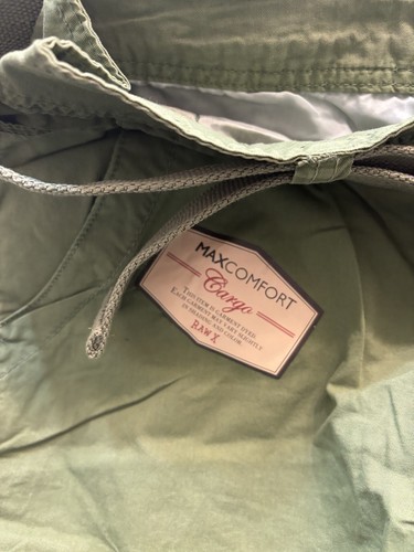 Raw X Mens Cargo Shorts Men 42 Belted Grass Green Side Pocket Max Comfort NEW - Picture 2 of 6