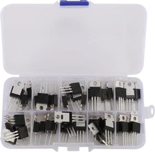50pcs IRF Series Mosfet Transistors Assortment Kit IRF530 - IRF9540 TO-220