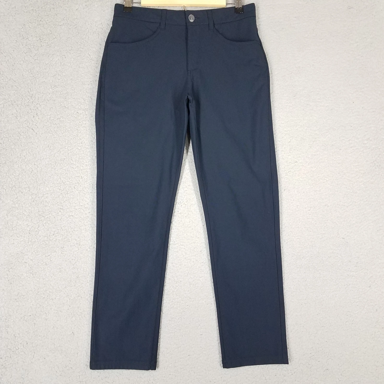 Vuori Meta Pants Adult 28 x 26 Chino Ink Blue Slim Travel Office Comfort Stretch