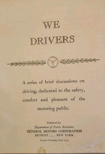 Vintage Kopie von We Drivers Driving Safety Book von General Motors 1935 - Bild 2 von 9