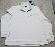 Greg Norman Golf 1/4 Zip Pullover Mens Large Gray Play Dry Performance G7S24K065