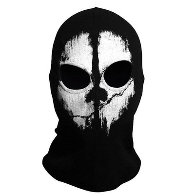 Geist Maske Sturmhaube NEU Vollgesichtswärmer Ski Halloween Horror Nachnahme Maske
