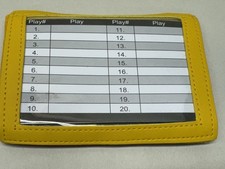 QB/Baseball/Softball Wrist-Coach Playbook - 3 Page Pro Style wristband - NEW