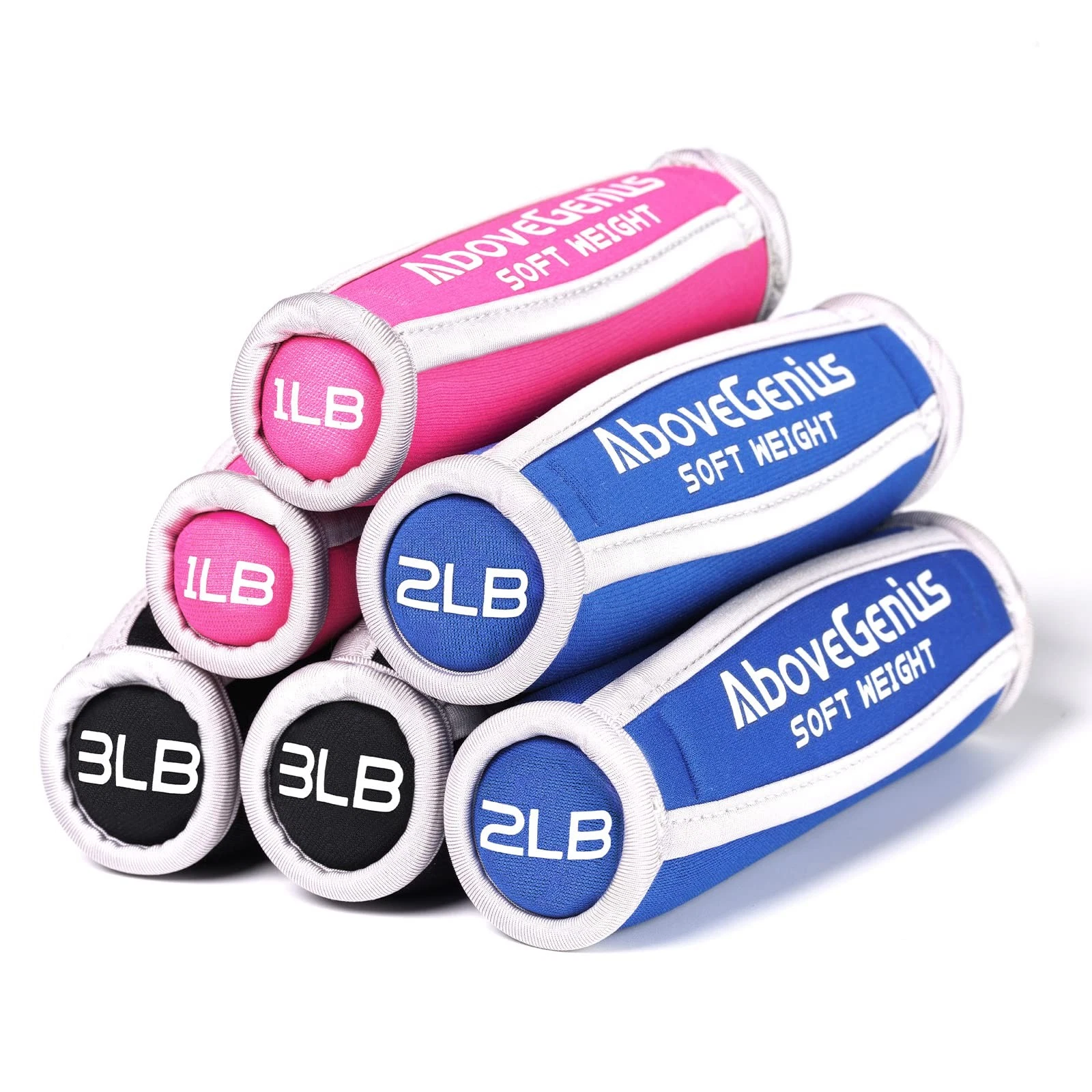 Hand Weights for Women Men, Soft Dumbbells Set of 6(1lb 2lb 3lb Each Pack) fo...