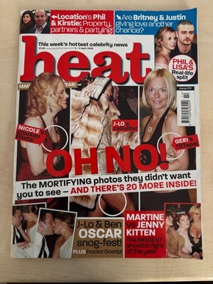 Heat Magazine 5 April 2003 Madonna Nicole J-Lo, Geri Halliwell Oscars