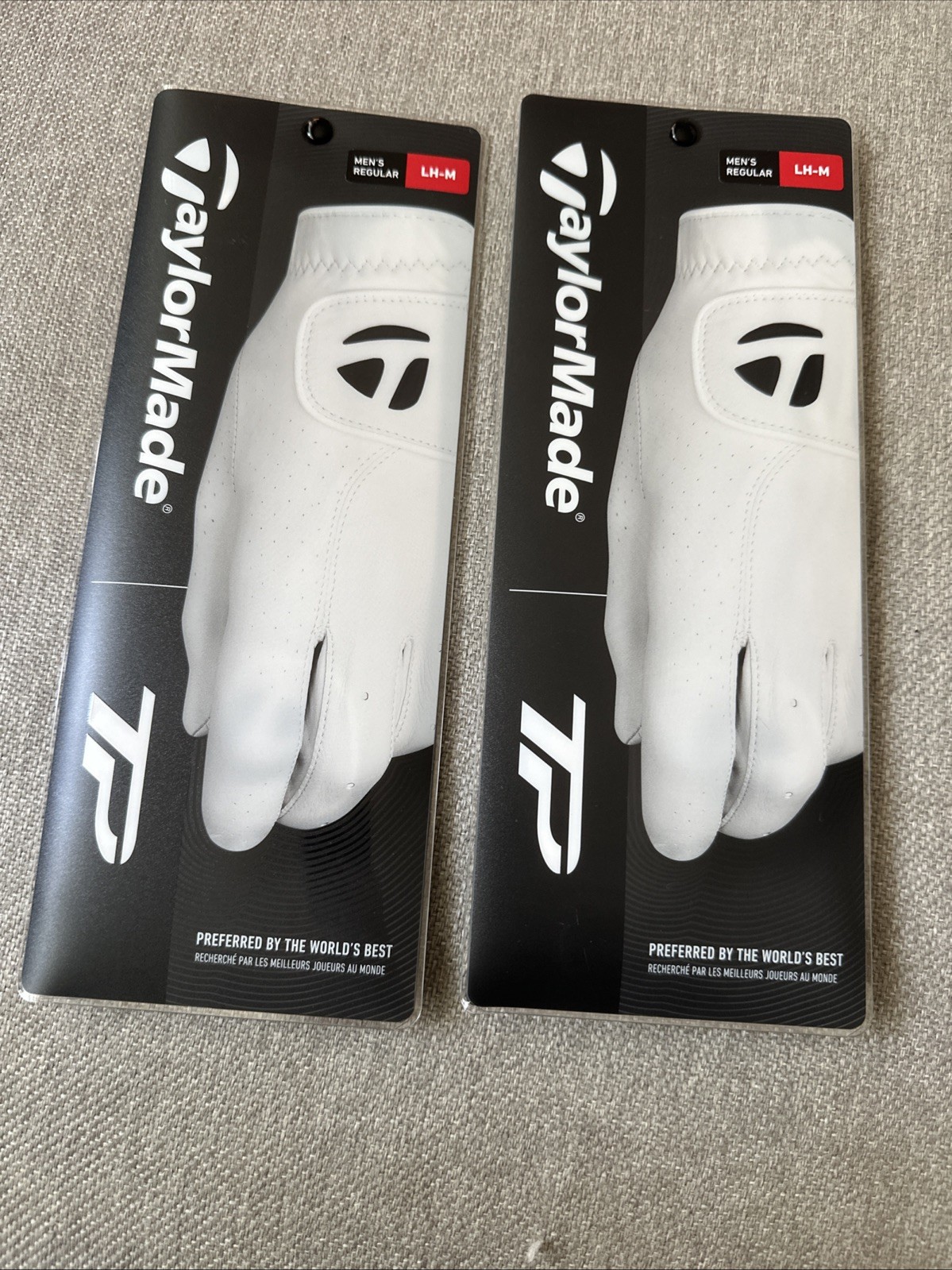 *2 Pack* Medium TaylorMade TP Tour Preferred Golf Gloves   Fits The Left Hand.