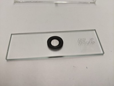 Stage Micrometer Slide 0.01'' & 0.001'' Line Scales 1×3 in Glass