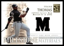 2003 Topps Tribute Contemporary Milestone Materials Relics Jersey Frank Thomas
