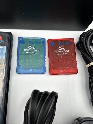 Sony PlayStation 2 PS2 Fat Console Controller Game Bundle 2 Memory Cards - Works - Picture 12 of 23