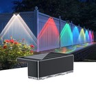 Super Bright Solar Powered Door Fence Wall Lights LED Outdoor Garden Patio Lamp