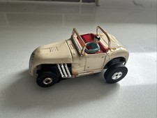 Pre 1970 AURORA Thunder Jet 500 Hot Rod Roadster Cream HO Slot Car
