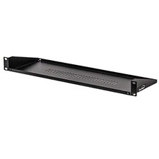Navepoint Rack Mount Keyboard Shelf Shelves 19 Inch 1U Black 6 Inches 150Mm