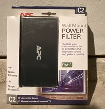 APC C2 Wall Mount Power Filter Surge Protector 2 Outlets 5ft Cable 1800J 120V