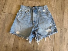 BDG Urban Outfitters Light Wash Womens Size 24 A-Line Distressed Ripped Shorts