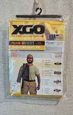 XGO FR Phase 1 Mens Med Wicking Stretch Anti-Microbial Beige Long Sleeve Shirt