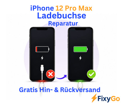 iPhone 12 Pro Max Ladebuchse Reparatur   Charging Port Austausch Service